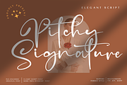 Pitchy Signature, a Script Font by Wildan Type (Thumbnail 1 of 9)