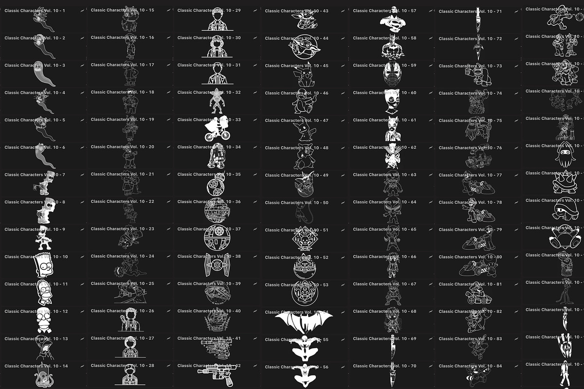 Bundle 2 Classic Character-Stamp Set, a Brush Add-On by LA Studio Sthlm (Photo 11 of 17)