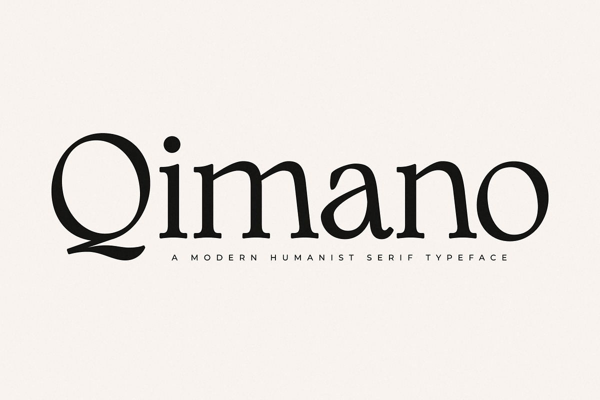 Qimano Modern Humanist Serif, a Serif Font by Letterena Studios (Photo 1 of 15)