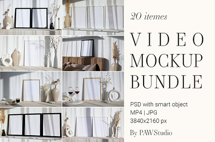 Video Photo Frame Mockup Bundle vff