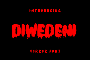 DIWEDENI- Horror Font