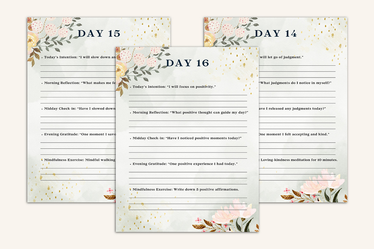 The 30-Day Mindfulness Journal preview 7