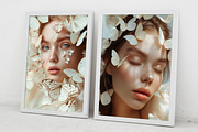 Girl with butterflies. 66 images, a Person Illustration by Handmadefont (Thumbnail 14 of 14)
