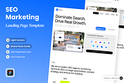 Optima - SEO Marketing Landing Page, a Landing Page Template by SLAB! Design (Thumbnail 1 of 4)