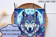 Mandala Wolf 20oz - Pack of 6, an Animal Illustration by Raven&RoseStudio (Thumbnail 5 of 7)