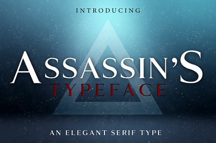 ASSASSIN'S - An Elegant Typeface, a Serif Font by Dene Studios