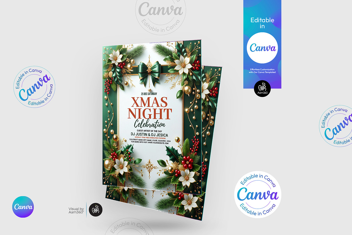 Christmas Flyer Template, a Flyer Template by Aam360 (Photo 4 of 5)