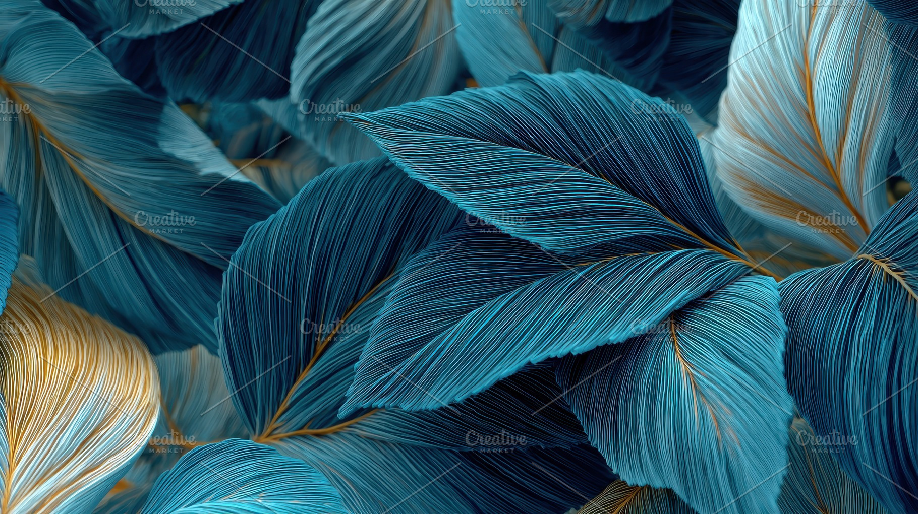 Colorful leaves fill the space, a Photo by Pavel_design