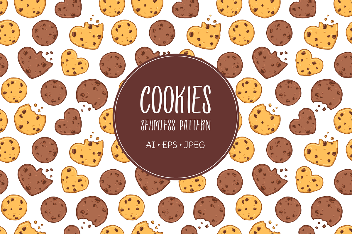 Cookies, biscuits pattern, an Illustration by Cmeree (Photo 1 of 3)