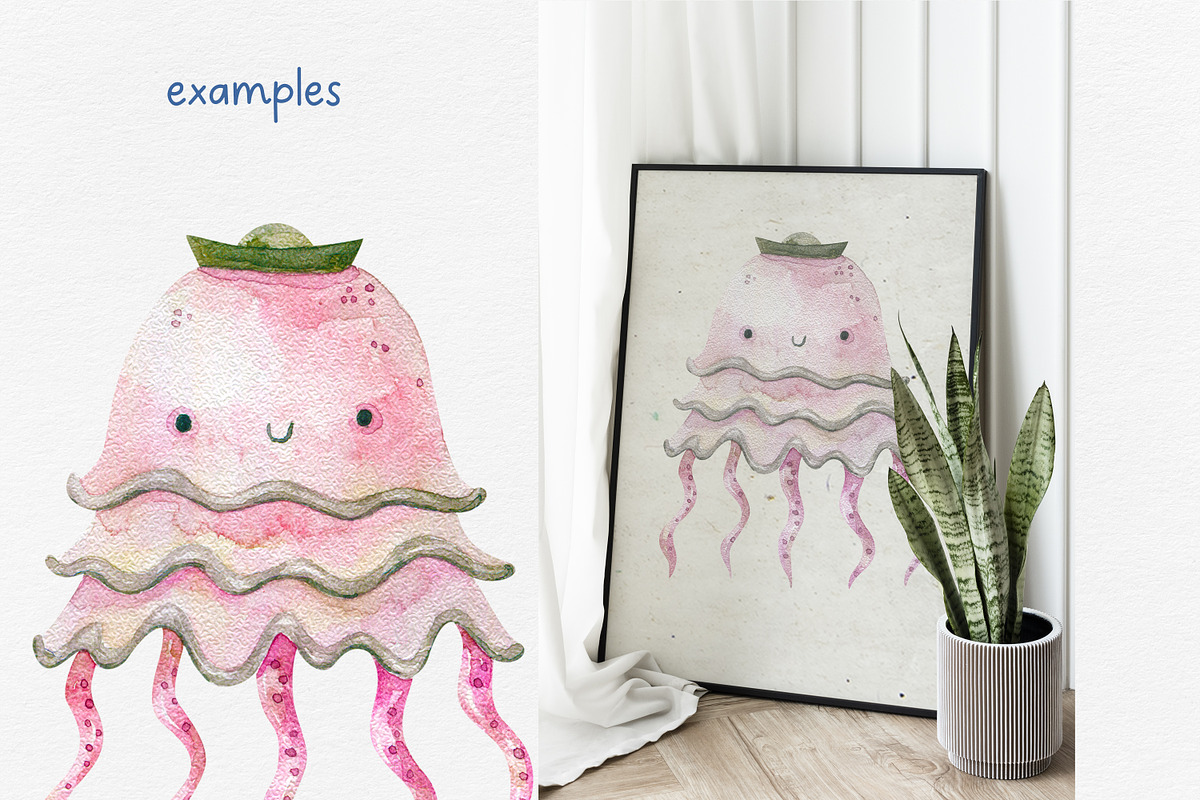 Under the sea. Watercolor Collection, an Animal Illustration by the_myro (Photo 5 of 7)