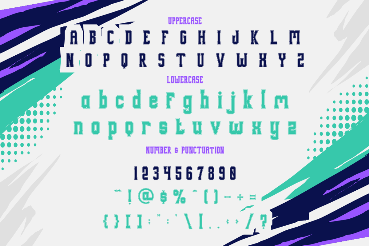 Strik Path - Sport Font, a Font by PutraCetol Studio (Photo 5 of 5)