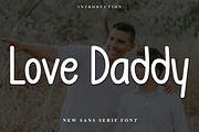 Love Daddy, a Sans Serif Font by FreshTypeINK (Thumbnail 1 of 8)