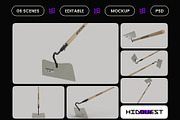 Long Handled Hoe Mockup, a Household Mockup by hiddemaru (Thumbnail 2 of 4)