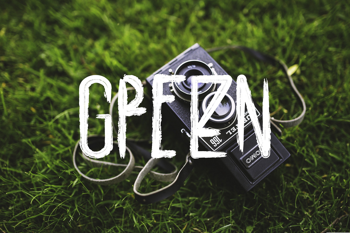 Alien Frogs Brush Font preview 2