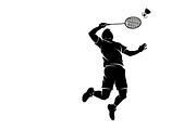 Badminton Smash Silhouettes, an Illustration by Amazin_art (Thumbnail 7 of 31)