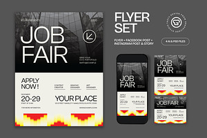 Job Fair Flyer, a Flyer Template by graphicook