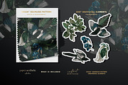 Magpie Birds Floral Pattern, a Pattern Graphic by paper aesthetic (Thumbnail 4 of 9)