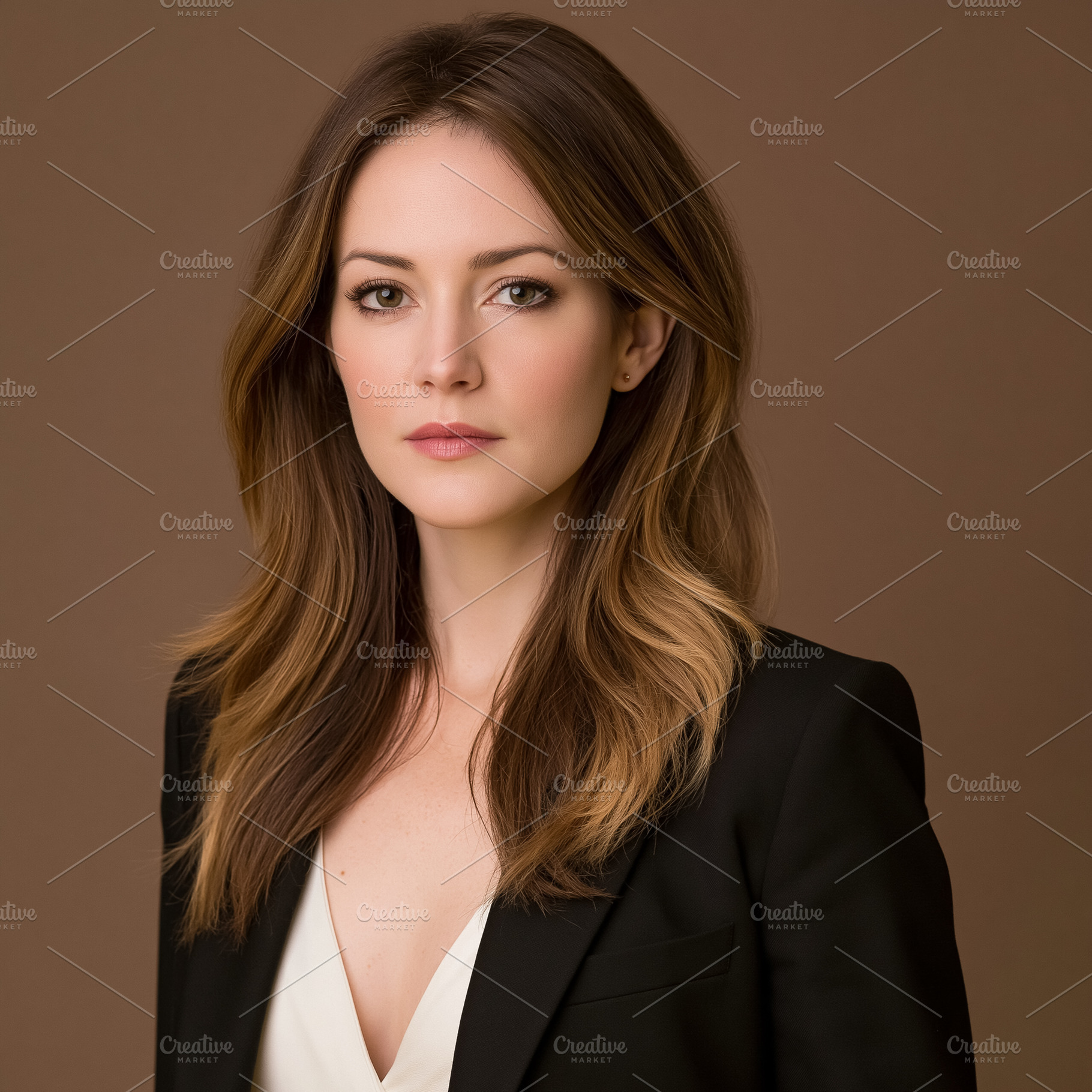 Confident professional woman presenting a powerful executive ima, a Person Photo by Studio ANNA