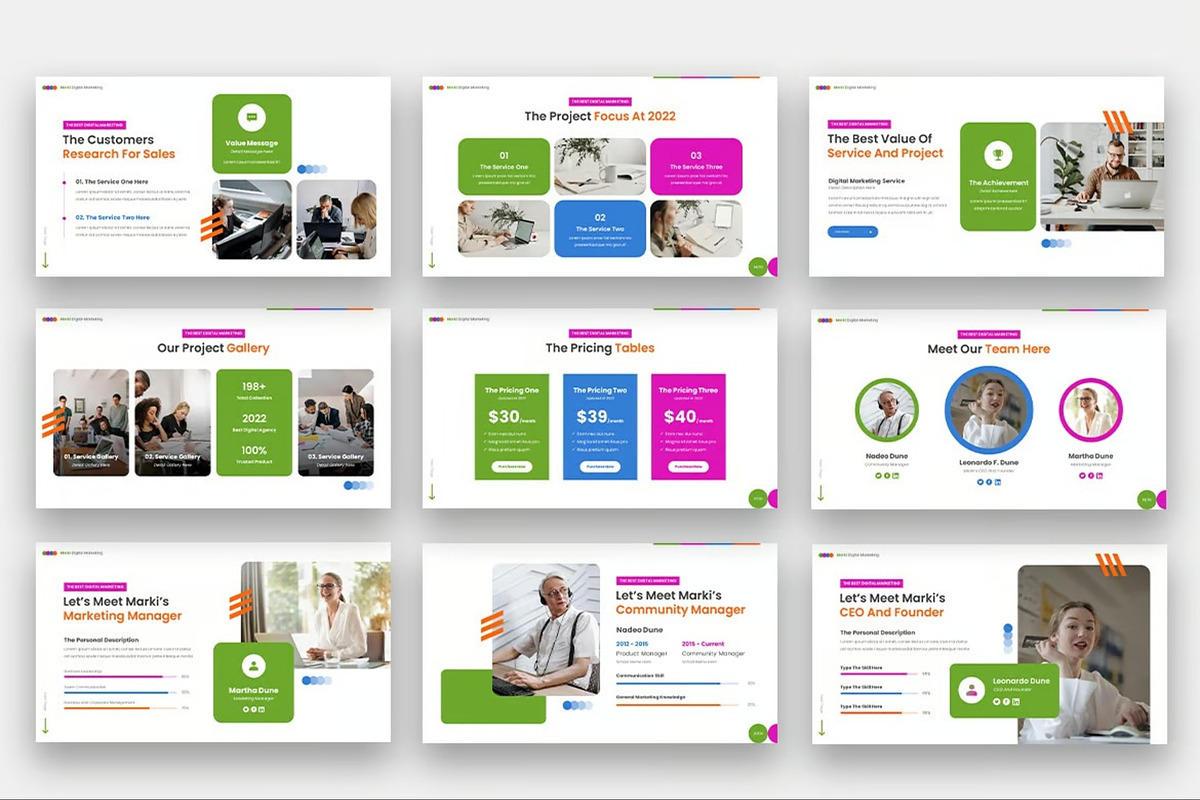 Marki - Digital Marketing Keynote, a Presentation Template by Fit-tee (Photo 3 of 6)