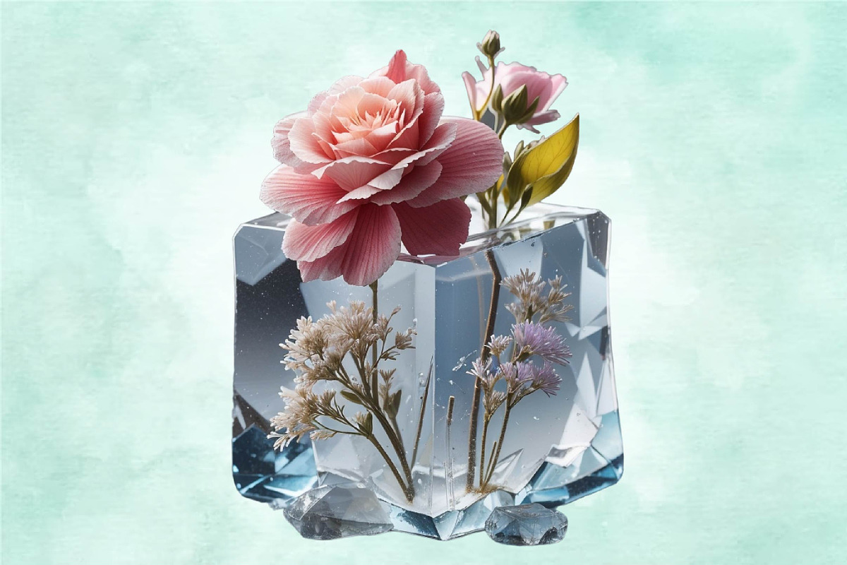 Beautiful Flowers And A Blob Clipart, a Seasonal Illustration by Craft Nest (Photo 3 of 5)