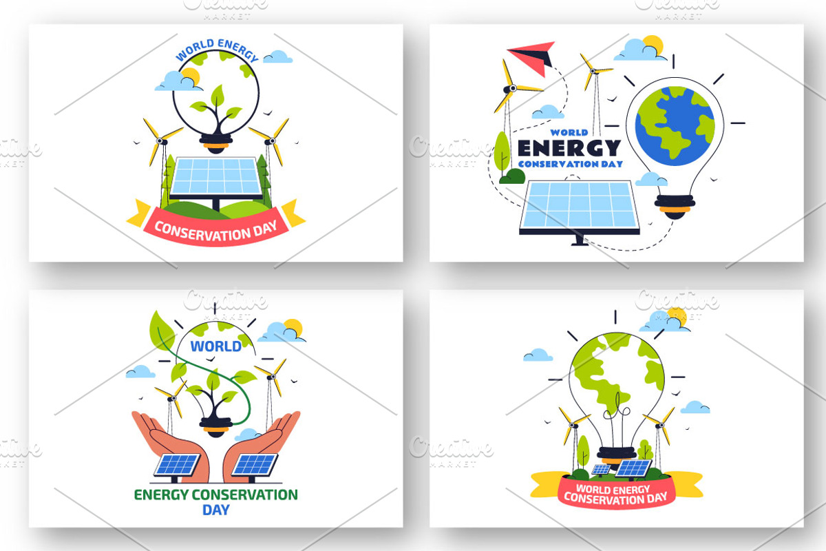 10 World Energy Conservation Day, a Seasonal Illustration by denayunebgt (Photo 2 of 4)