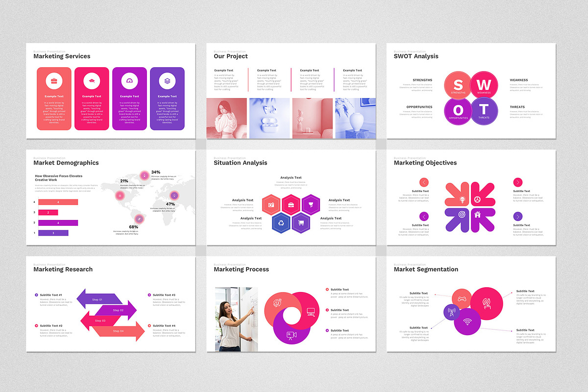 Marketing Plan PowerPoint Template, a Presentation Template by Design Vault (Photo 5 of 15)