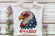 American Patriotic Eagle 4th of July, an Illustration by Craft Nest (Thumbnail 4 of 6)