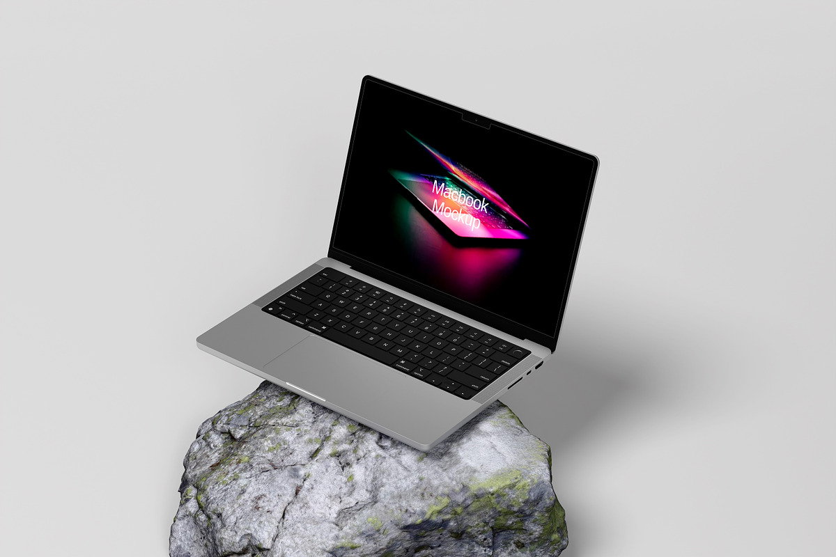 High-Quality MacBook Mockup, a Wearable Device Mockup by safrizalstudio (Photo 2 of 5)
