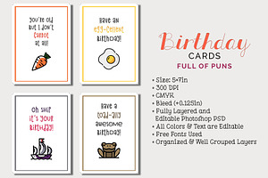 8 Birthday Cards