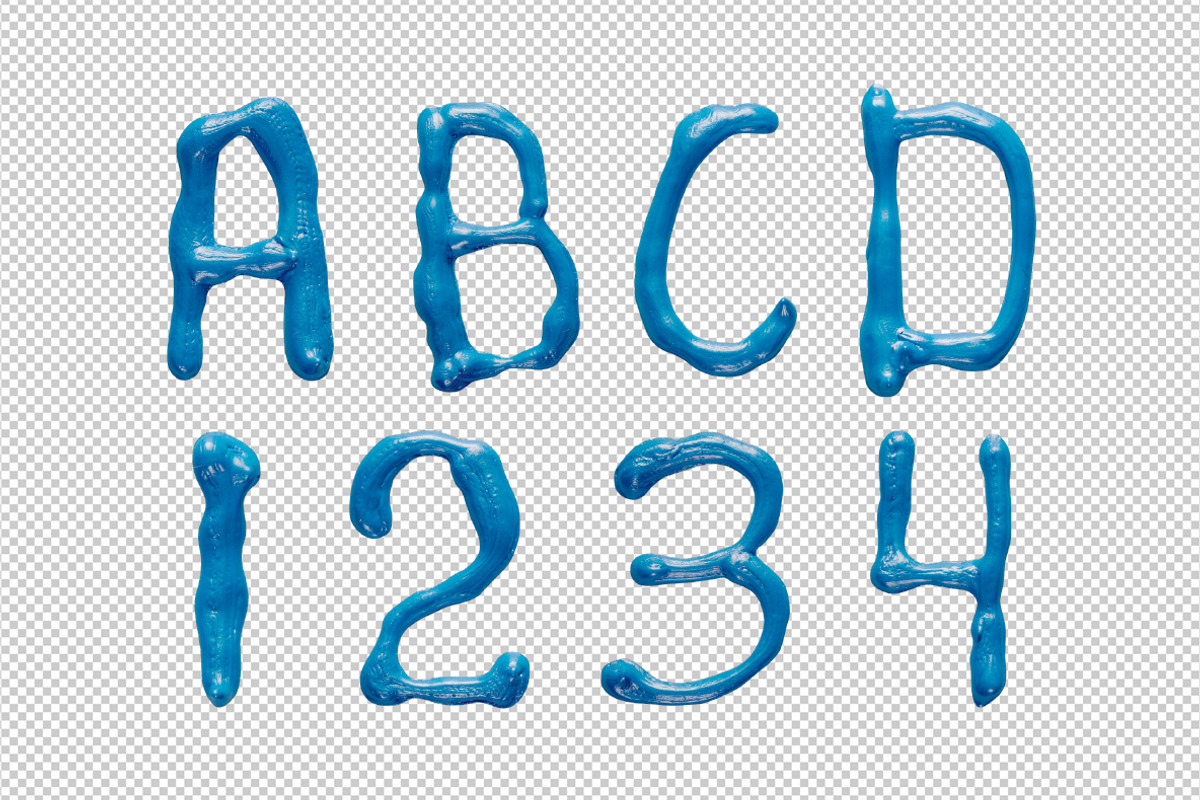 Oil Blue Font, a Font by Handmadefont (Photo 9 of 9)
