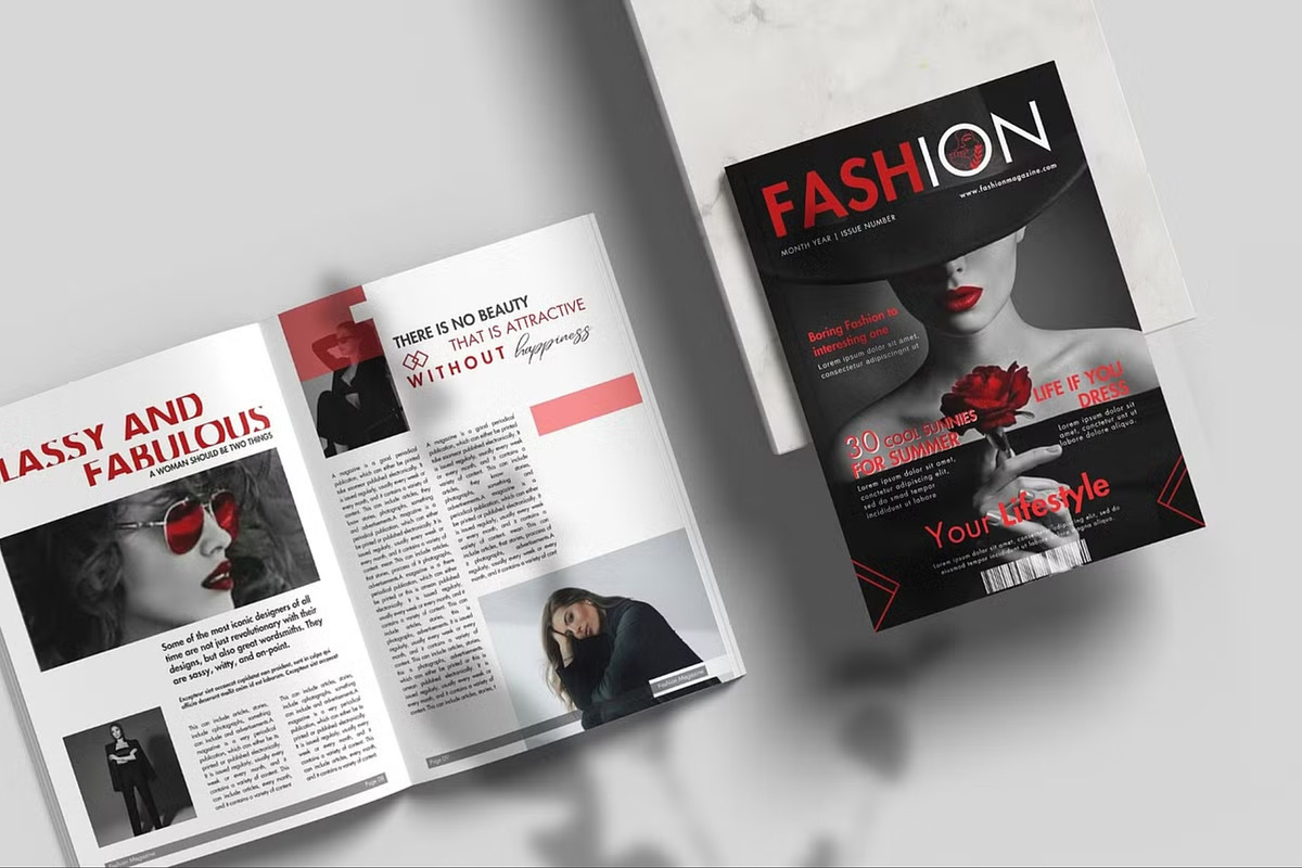 5 In 1 Fashion Magazine Canva Bundle, a Magazine Template by TheBrightGrap (Photo 11 of 12)