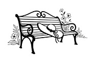 Vintage Park Bench Vector Bundle, an Illustration by jahid234 (Thumbnail 31 of 49)