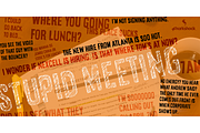 Stupid Meeting, a Sans Serif Font by Sharkshock (Thumbnail 1 of 5)
