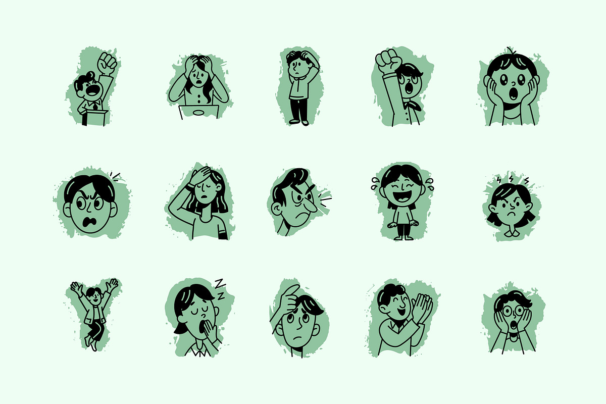 Animated Reaction Doodle Icon, an Outline Icon by Vectors Market (Photo 3 of 4)