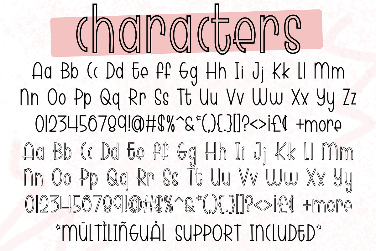CINEMA - regular + outline, a Sans Serif Font by Dansie Design (Photo 8 of 8)