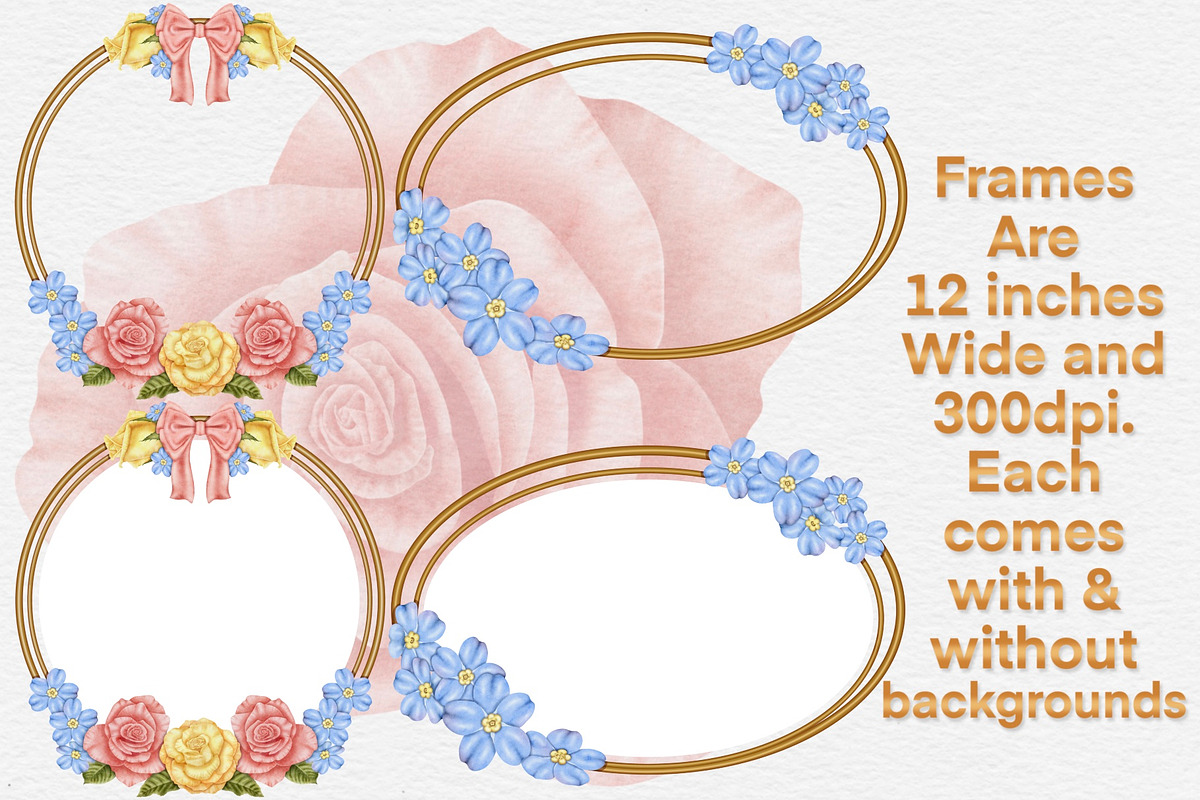 Mothers Day floral set., a Seasonal Illustration by Happy Sloth Graphics (Photo 6 of 10)