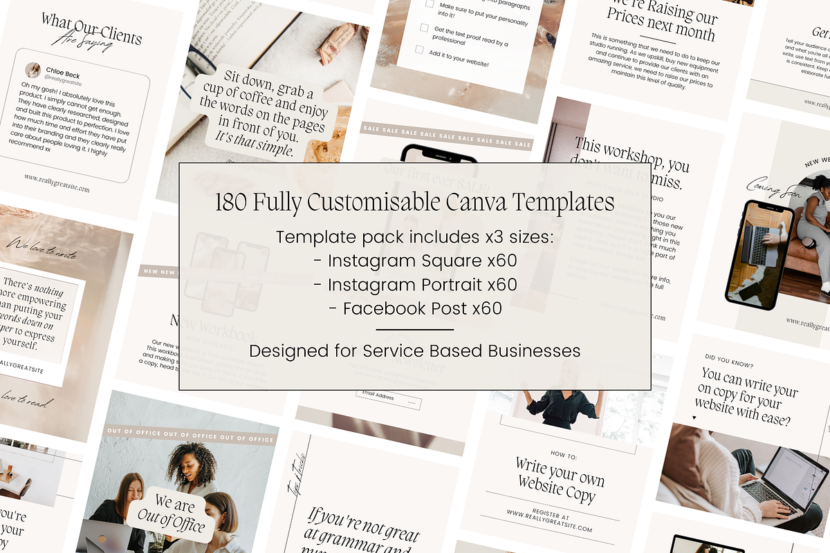 Social Media Business Canva Template, a Social Media Template by Rise and Roar Design (Photo 2 of 6)