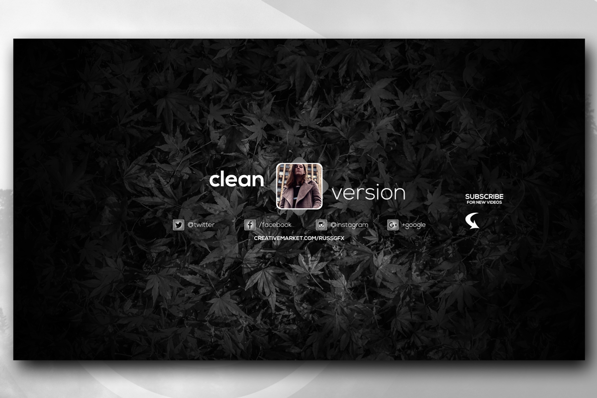 10 Youtube Channel Art Banners vol.2, a Social Media Template by RussGFX (Photo 6 of 12)
