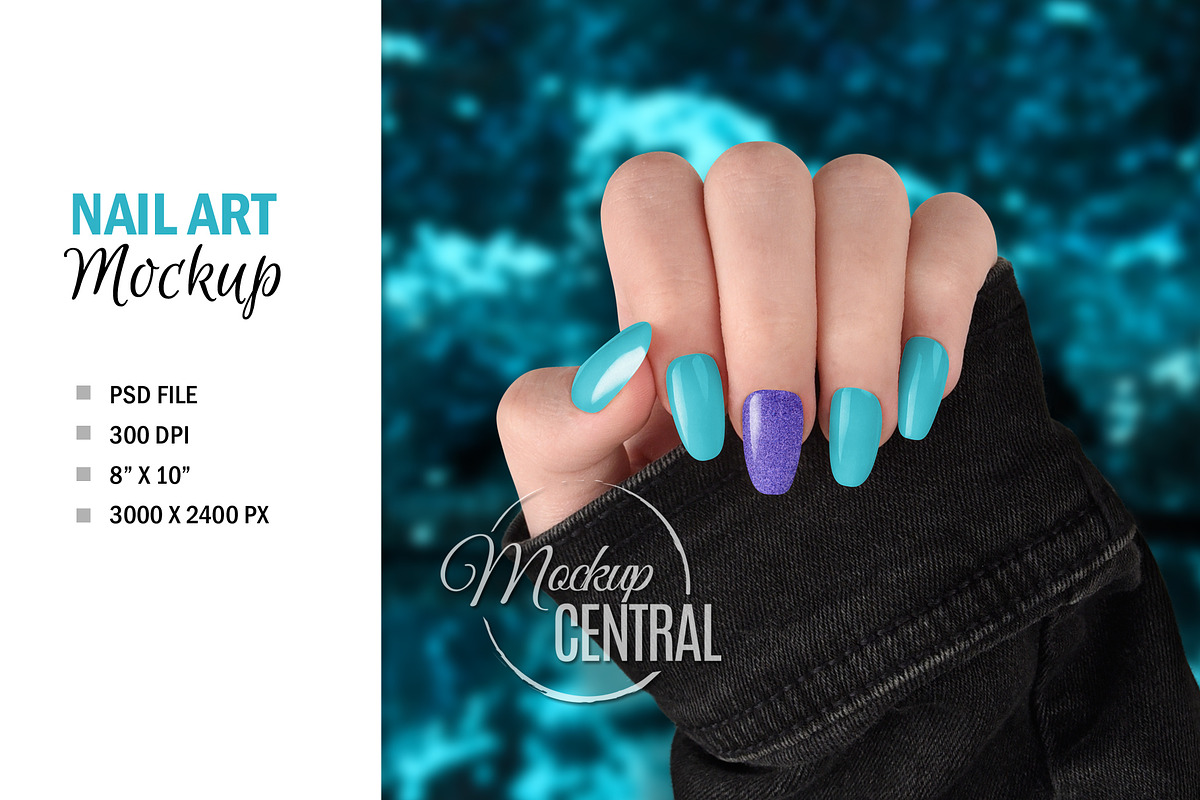 Finger Nail Mockup, Hand Manicure, a Mockup by HaywireMedia & Mockups (Photo 2 of 4)