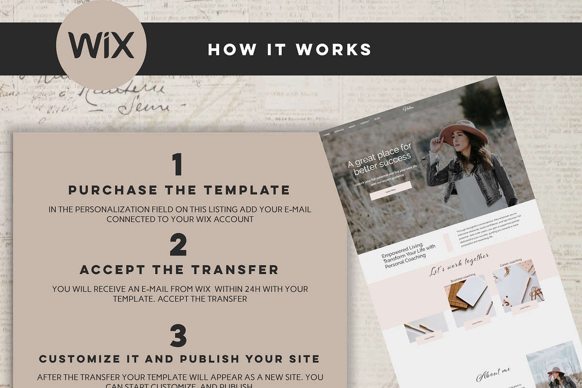 Premium Wix Template for Coaching, a Wix Template by Design House (Photo 8 of 10)