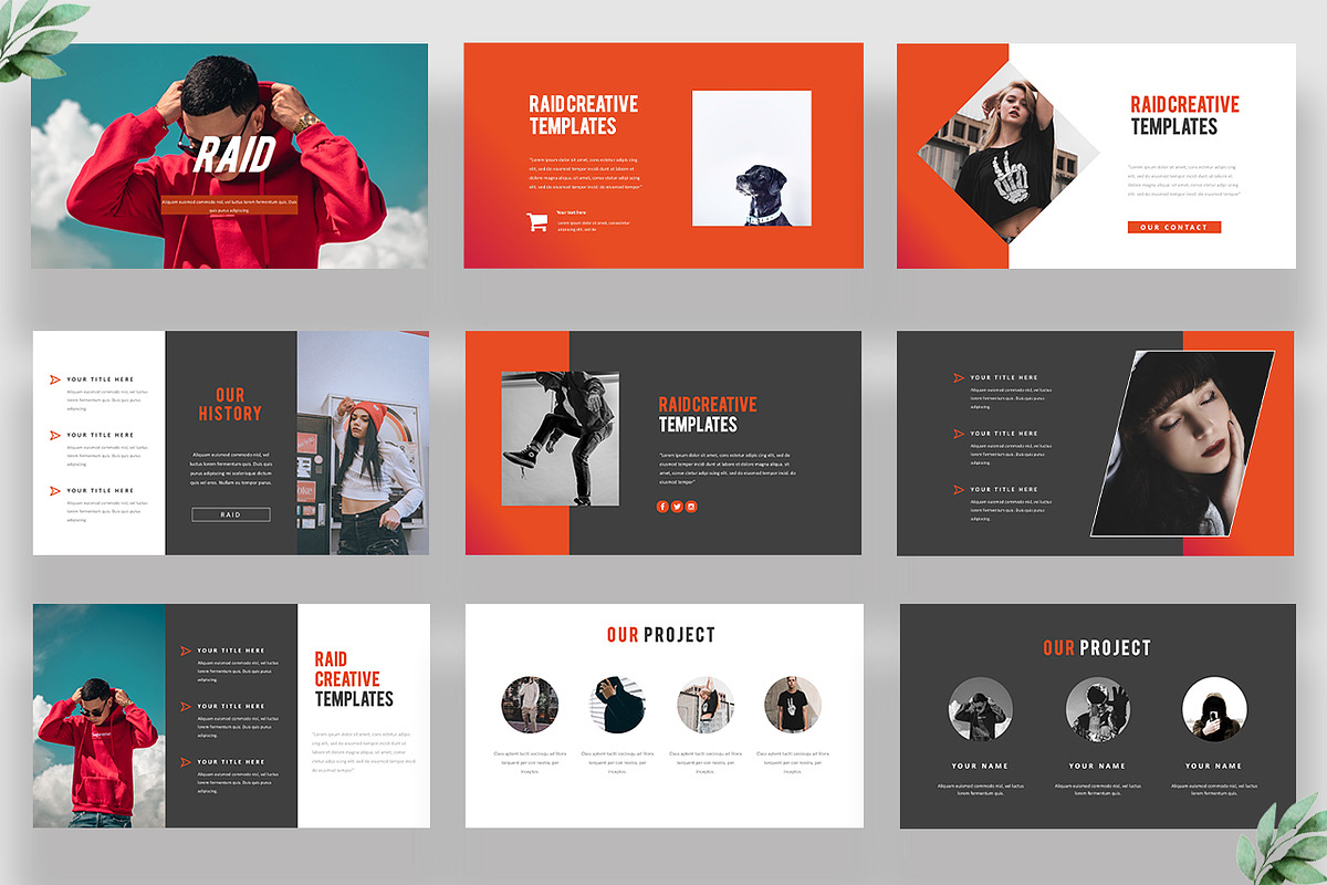 Raid Creative Powerpoint, a Presentation Template by Infinity Vector Studio (Photo 3 of 5)