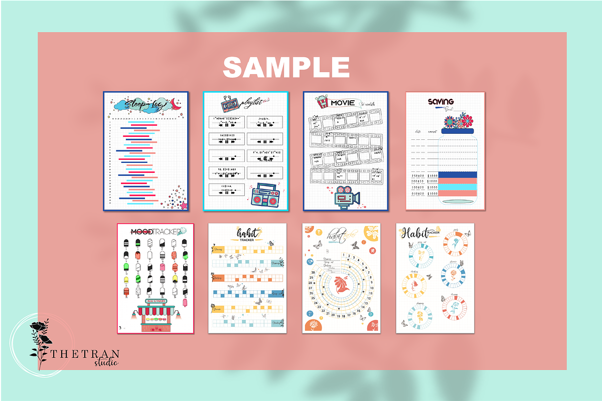 Series Tracker Digital Product 10Pgs, a Stationery Template by The Tran Studio (Photo 5 of 6)