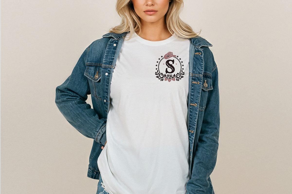 Coastal Cowgirl Monogram SVG Western, an Object Graphic by TanchaArt (Photo 6 of 10)