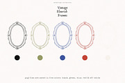 60 Vintage Flourish Frames, a Decorative Illustration by PeDe Designs (Thumbnail 6 of 11)