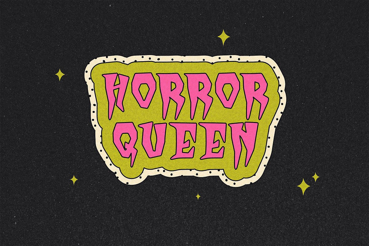 MOMSTER | FREAKY AND SPOOKY FONT, a Font by Maria Feliz Fonts (Photo 4 of 10)