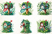 Spring Mailbox Clipart, an Illustration by DreamCafeArt (Thumbnail 2 of 5)