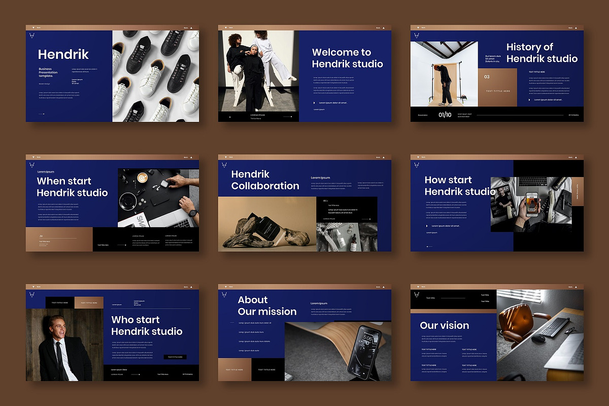 Hendrik – Business PowerPoint, a Presentation Template by Dens Creative Studio (Photo 2 of 6)
