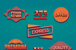 AI CS6 Graphic Styles Retro