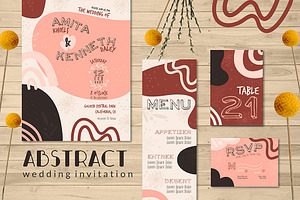 Abstract Wedding Invitation