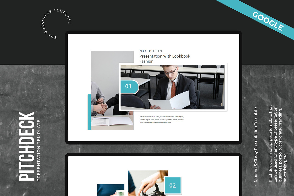 PITCH DECK Googleslide Template, a Presentation Template by Rocket Template (Photo 2 of 11)